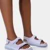 Public Desire Chichi Diamante Double Strap Dad Sandals Lilac Cheap