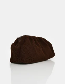 Public Desire Compatible Teddy Clutch Bag Brown Discount