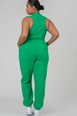 Public Desire Curve 90S Oversized Joggers Green Cheap