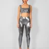 Public Desire Metallic Crop Top Silver Discount