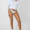 Public Desire Ruched Side Lounge Top Oatmeal Marl Best Sale