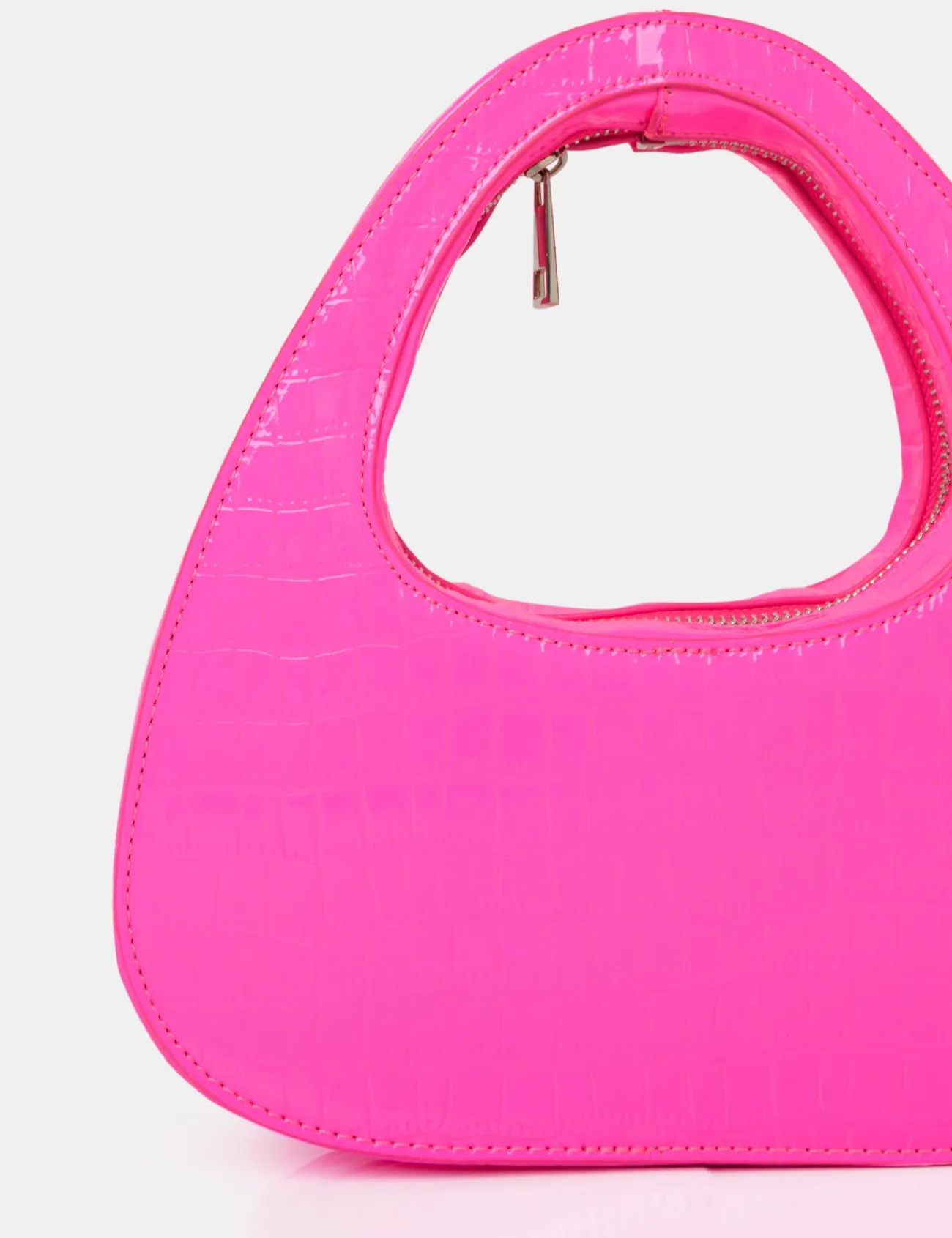 Public Desire The Arch Bright Croc Grab Bag Pink Clearance
