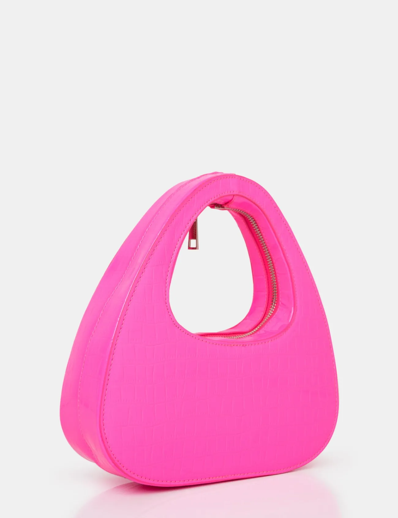 Public Desire The Arch Bright Croc Grab Bag Pink Clearance