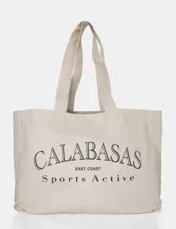 Public Desire The Calabasas Oversized Canvas Tote Bag Off White Shop