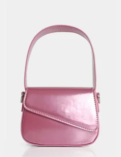 Public Desire The Jolee Metallic Pink Mini Grab Handle Bag Best Sale