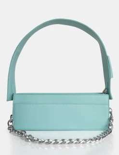 Public Desire The Koa Long Chain Detail Shoulder Bag Mint Store