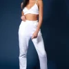 Public Desire Triangle Ribbed Bralet Oatmeal Marl Sale