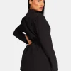 Public Desire Wrap Belt Blazer Dress Black New